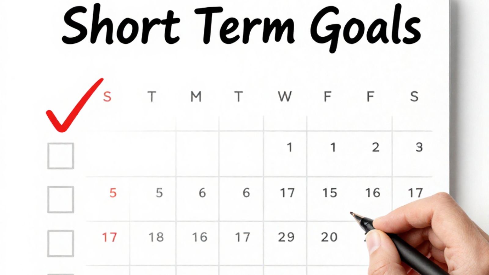 Short-Term Goal Examples for Quick Wins