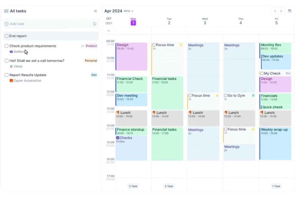 3. Akiflow – Unified Time Blocking Dashboard
